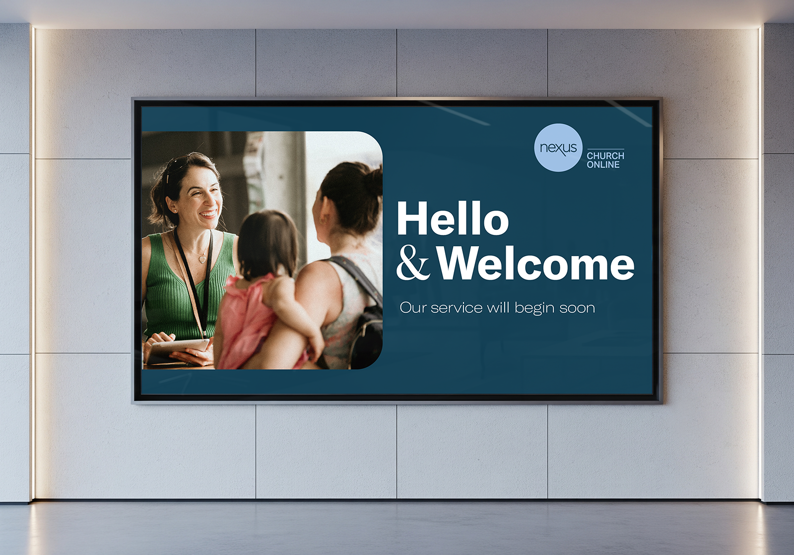 Nexus Church foyer mockup